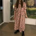 Puff-sleeve Floral Print A-line Dress (various Designs)