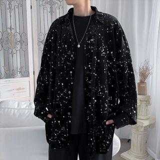 Starry Print Shirt Jacket