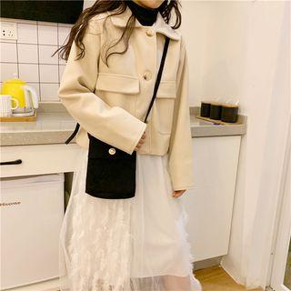 Open-front Coat Beige - One Size