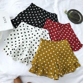 Polka Dot Chiffon Culottes