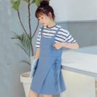 Side Tie Pinafore Dress