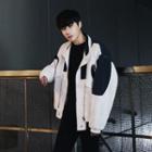 Contrast-trim Loose-fit Jacket