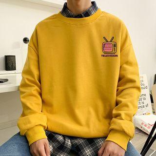 Tv Print Pullover