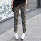 Camouflage Straight-cut Pants