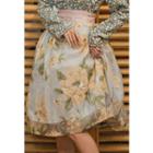 Floral Hanbok Skirt With Petticoat