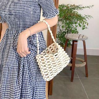 Wood-bead Mini Bag With Pouch One Size