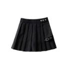 Mock Two-piece Pleated Skirt