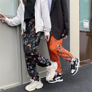 Couple Matching Flower Print Sweatpants