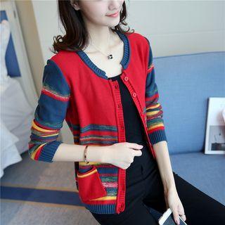 Colorful Panel Cardigan