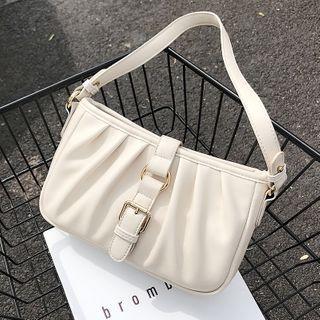 Shirred Zip Hobo Bag