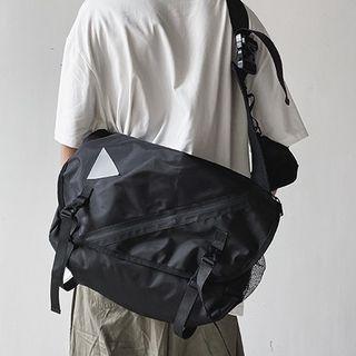 Reflective Buckled Flap Messager Bag
