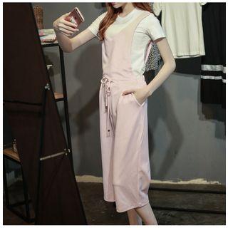 Set: Short-sleeve T-shirt + Drawstring Jumper Pants