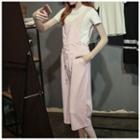 Set: Short-sleeve T-shirt + Drawstring Jumper Pants