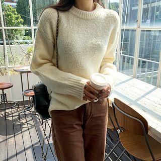Colored Drop-shoulder Sweater