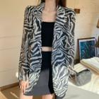 Zebra Printed Blazer