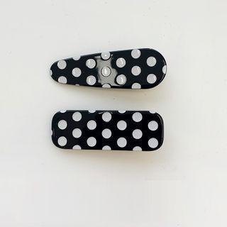 Polka Dot Resin Hair Clip