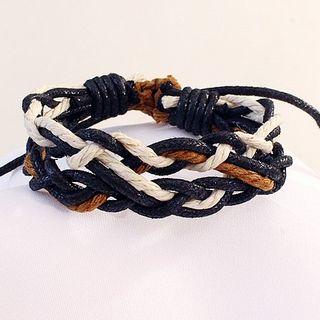 Linen Woven Bracelet As Shown In Figure - One Size