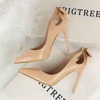Bow-accent Pointy Stilettos