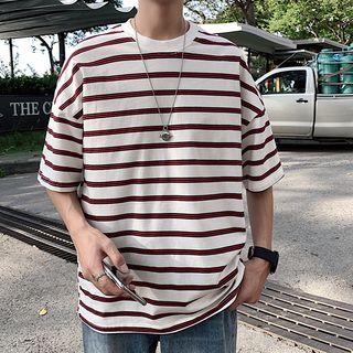 Strip Short-sleeve Top