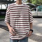Strip Short-sleeve Top