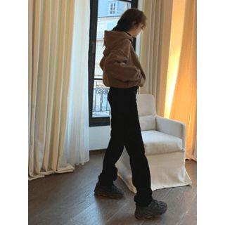 High-waist Corduroy Tapered Pants