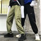 Couple Matching Embroidered Cropped Pants