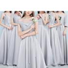 Plain Pleated A-line Evening Gown (various Designs)