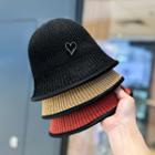Heart Knit Bucket Hat