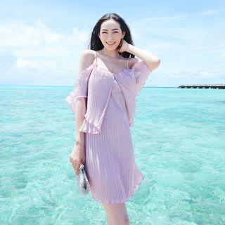 Pleated Strappy Sundress