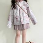 Reversible Bear Print Fleece Jacket