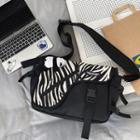Zebra-stripe Bucked Cross Shoulder Bag
