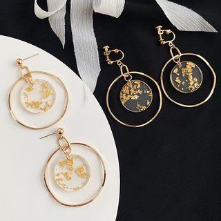 Ring Drop Earring / Clip On Earring