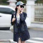 Double-button Lapel Denim Coat