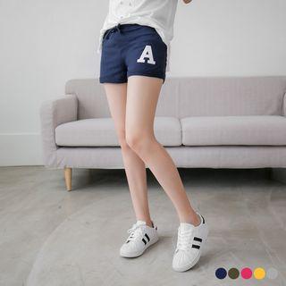 Letter A Drawstring Shorts
