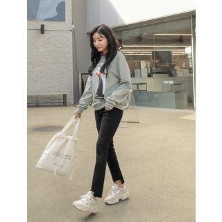 Cutout-hem Relaxed-fit Jeans