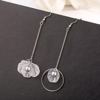 Non-matching Faux Pearl Petal Drop Earring