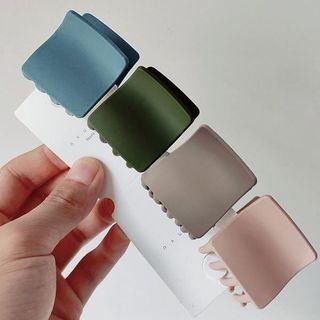 Matte Color Square Hair Claw