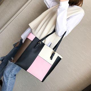 Colored Panel Carryall Bag