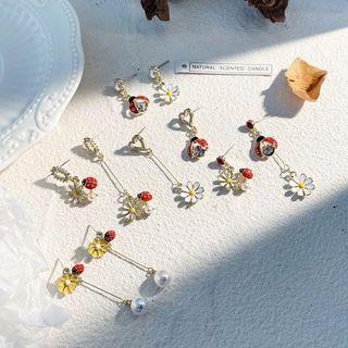 Flower Alloy Dangle Earring (various Designs)