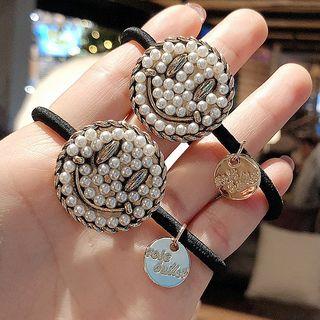 Smiley Face Hair Band 1333 - White - One Size