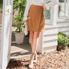 Inset Shorts Wrap A-line Miniskirt