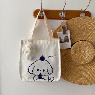 Dog Print Tote Bag / Crossbody Bag