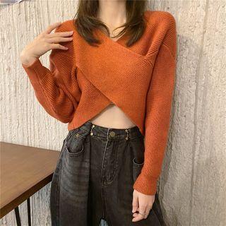 Crisscross Cropped Sweater