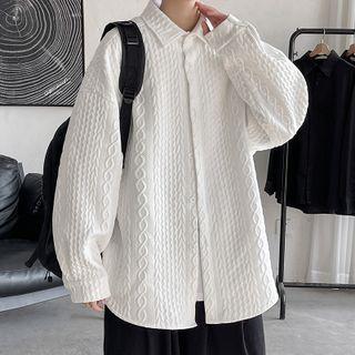 Cabled Shirt Jacket