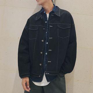 Camouflage Panel Denim Jacket