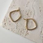 Square Mini Hoop Earring 1584 - 1 Pr - Gold - One Size