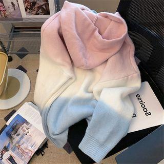 Gradient Knit Hoodie