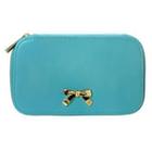 Bow Accent Cosmetic Bag Light Blue - One Size