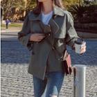 Double-breasted Short Trench Coat