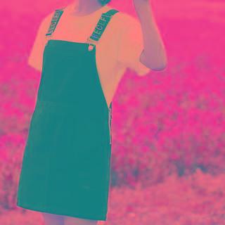 Lettering Overall Dress